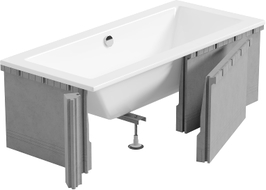 Mexen X-ST Styroporverkleidung für rechteckige Badewanne 120-150 x 70-90 cm, weiß - 55020-00