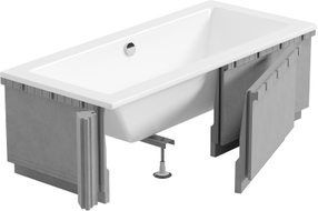 Mexen X-ST Styroporverkleidung LED für rechteckige Badewanne 120-150 x 70-90 cm, weiß - 55020-01