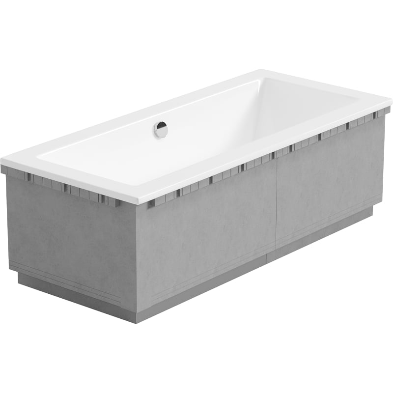 Mexen X-ST Styroporgehäuse LED für rechteckige Badewanne 160-190 x 70-90 cm, weiß - 55021-01