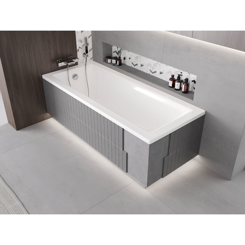 Mexen X-ST Styroporgehäuse LED für rechteckige Badewanne 160-190 x 70-90 cm, weiß - 55021-01