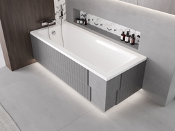 Mexen X-ST Styroporgehäuse LED für rechteckige Badewanne 160-190 x 70-90 cm, weiß - 55021-01