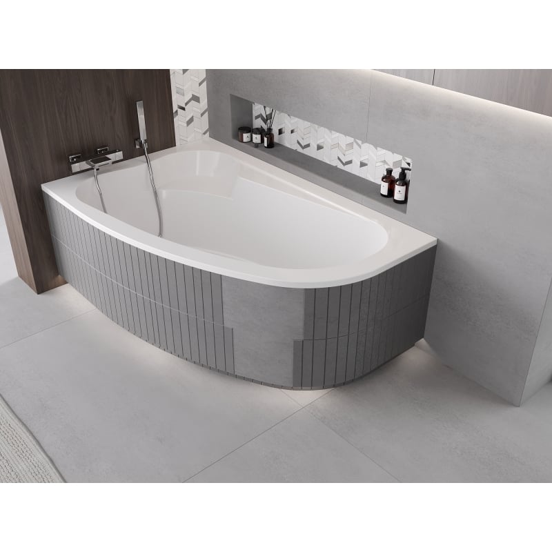 Mexen X-ST Styroporverkleidung LED für Eckbadewanne 240 cm, weiß - 55022-01