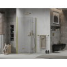 Mexen Lima Duo Duschkabine faltbar 100 x 100 cm, transparent, gold - 856-100-100-50-00-02