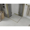 Mexen Lima Duo Duschkabine faltbar 100 x 100 cm, transparent, gold - 856-100-100-50-00-02