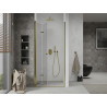 Mexen Lima Faltbare Duschwand 80 cm, transparent, gold - 856-080-000-50-00