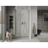 Mexen Lima faltbare Duschabtrennung 90 cm, transparent, gold - 856-090-000-50-00