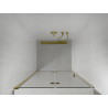 Mexen Lima faltbare Duschabtrennung 100 cm, transparent, gold - 856-100-000-50-00
