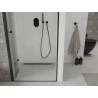 Mexen Lima faltbare Duschabtrennung 80 cm, transparent, schwarz - 856-080-000-70-00