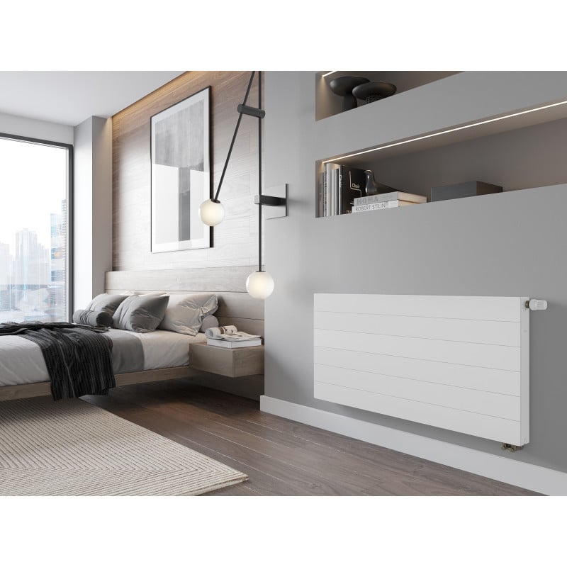 Mexen Line CVL21 Plattenheizkörper 400 x 800 mm, unterer Anschluss, 635 W, weiß - W621L-040-080-00