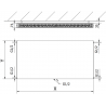Mexen Flat CCF21 Plattenheizkörper 300 x 900 mm, mittlerer unterer Anschluss, 567 W, weiß - W6C21F-030-090-00