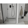 Mexen Lima faltbare Duschabtrennung 120 cm, transparent, schwarz - 856-120-000-70-00