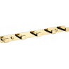 Mexen Handtuchhaken mit fünf Haltern, gold - 709265-50