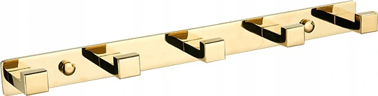 Mexen Handtuchhaken mit fünf Haltern, gold - 709265-50