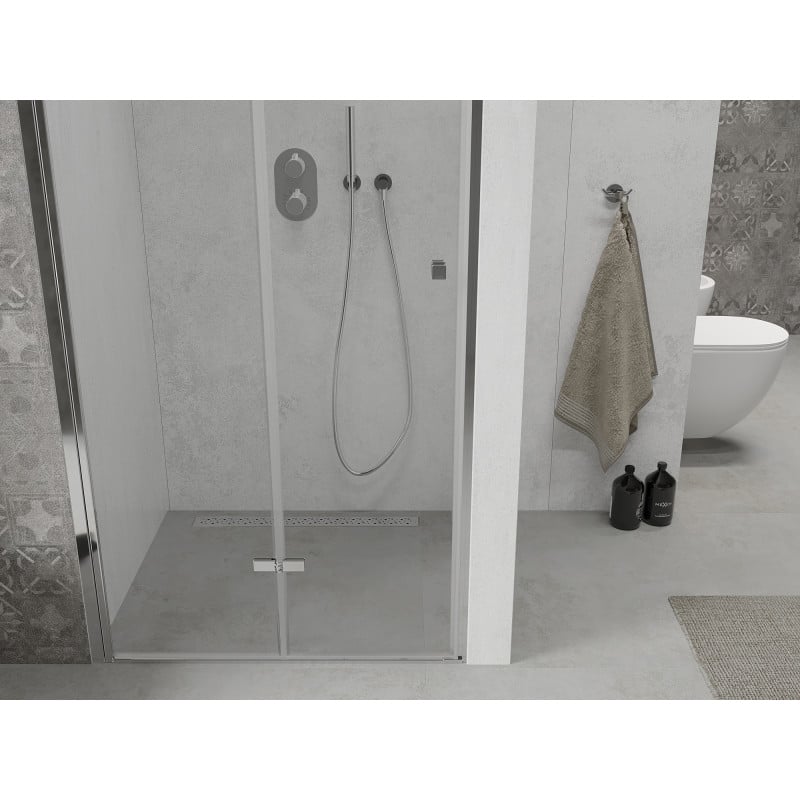 Mexen Lima faltbare Duschabtrennung 95 cm, transparent, Chrom - 856-095-000-01-00
