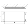 Mexen Flat CF21 Plattenheizkörper 400 x 700 mm, seitlicher Anschluss, 555 W, Anthrazit - W421F-040-070-66