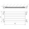 Mexen Line CL11 Plattenheizkörper 400 x 500 mm, seitlicher Anschluss, 278 W, Anthrazit - W411L-040-050-66