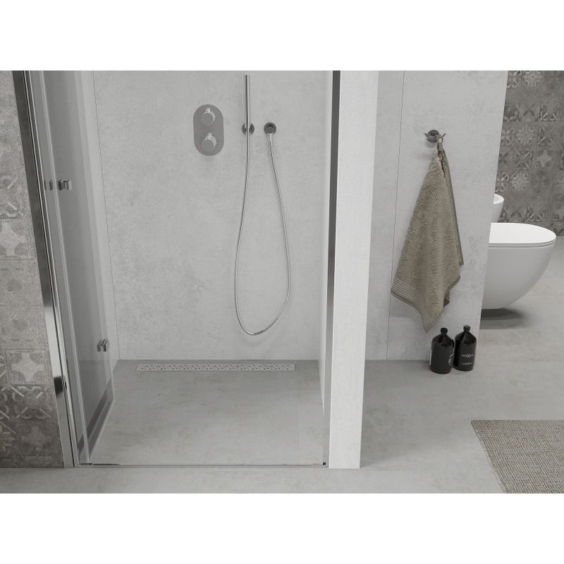 Mexen Lima klappbare Duschabtrennung 105 cm, transparent, Chrom - 856-105-000-01-00