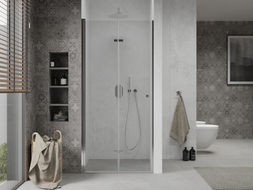Mexen Lima faltbare Duschabtrennung 105 cm, transparent, chrom - 856-105-000-01-00