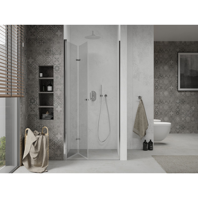 Mexen Lima faltbare Duschwand 115 cm, transparent, Chrom - 856-115-000-01-00