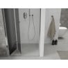 Mexen Lima faltbare Duschabtrennung 70 cm, Graphit, Chrom - 856-070-000-01-40