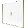 Mexen Velar Duo Badewannenabtrennung 2-flügelig verschiebbar 200 x 150 cm, matt, gold - 896-200-000-32-50