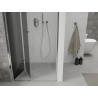 Mexen Lima faltbare Duschabtrennung 90 cm, graphit, chrom - 856-090-000-01-40