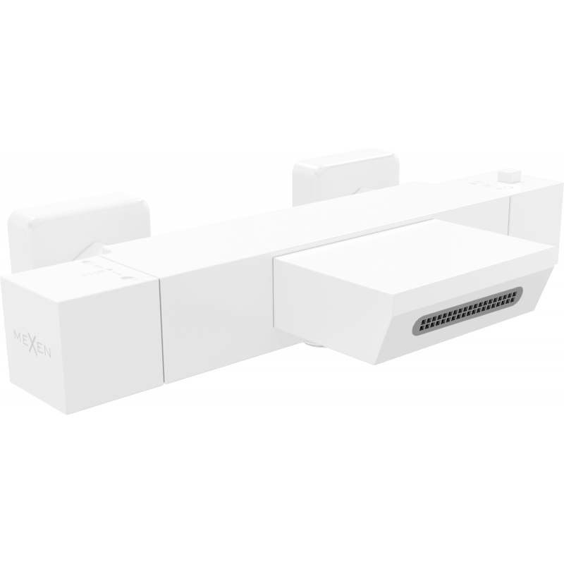 Mexen Cube thermostatische Badewannenarmatur, weiß - 77360-20