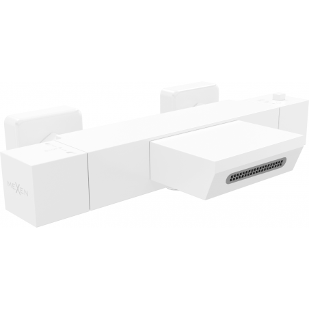 Mexen Cube thermostatische Badewannenarmatur, weiß - 77360-20