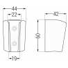 Mexen Duschhalter, Chrom - 79352-00