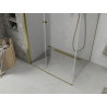 Mexen Lima faltbare Duschkabine 70 x 90 cm, transparent, gold - 856-070-090-50-00