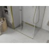 Mexen Lima faltbare Duschkabine 90 x 80 cm, transparent, gold - 856-090-080-50-00
