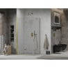 Mexen Lima faltbare Duschkabine 90 x 100 cm, transparent, gold - 856-090-100-50-00