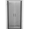 Mexen Exo-B Duo doppelflügelige Duschabtrennung 100 cm, transparent, schwarz - 814-100-000-70-00
