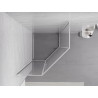 Mexen Exo-R fünfeckige Duschkabine, schwenkbar, 80 x 80 cm, transparent, Chrom - 812-080-080-01-00