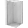 Mexen Exo Fünfeck-Duschkabine mit Drehtür 80 x 80 cm, transparent, Chrom - 812-080-080-01-00