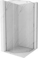 Mexen Exo fünfeckige Duschkabine Schwingtür 90 x 90 cm, transparent, chrom - 812-090-090-01-00