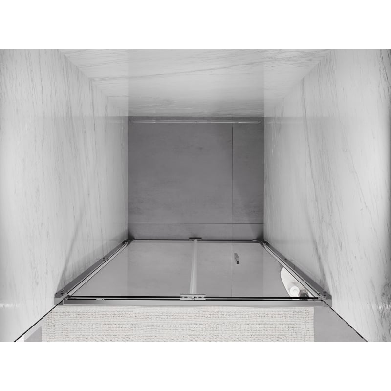 Mexen Exo-F faltbare Duschabtrennung 60 cm, transparent, Chrom - 816-060-000-01-00