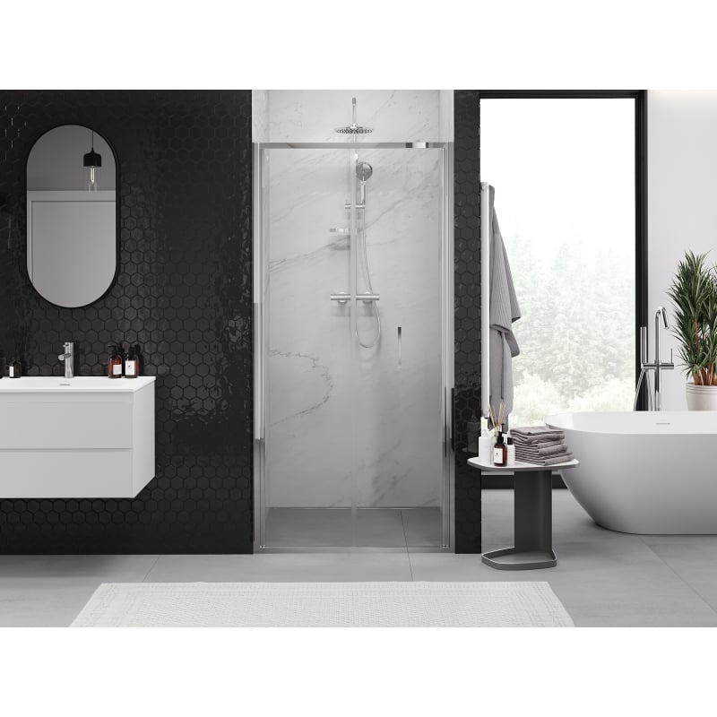 Mexen Exo Duschfaltwandtüren 85 cm, transparent, Chrom - 816-085-000-01-00