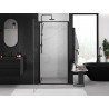 Mexen Exo Duschabtrennung Tür 65 cm, transparent, schwarz - 817-065-000-70-00