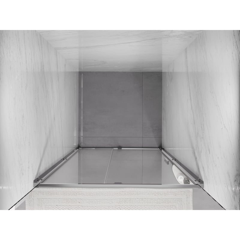 Mexen Exo Pendeltür Duschkabine 90 cm, transparent, Chrom - 819-090-000-01-00