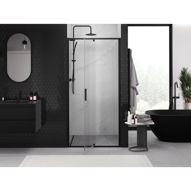Mexen Exo Duschdrehtür 105 cm, transparent, schwarz - 819-105-000-70-00
