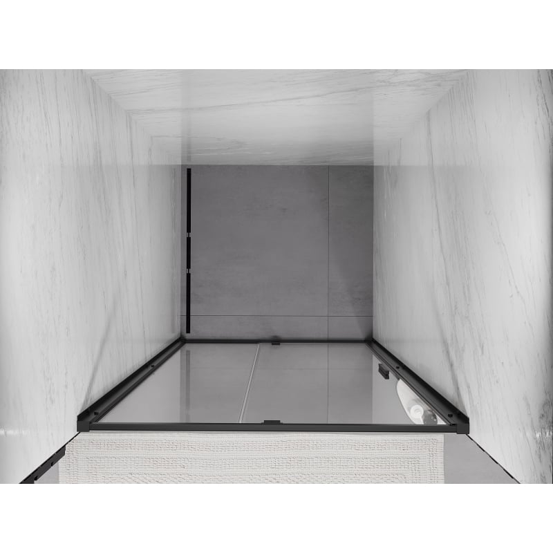 Mexen Exo Duschschwingtür 120 cm, transparent, schwarz - 819-120-000-70-00