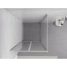 Mexen Exo Duschkabine Schwingtür 80 x 80 cm, transparent, Chrom - 814-080-080-01-00