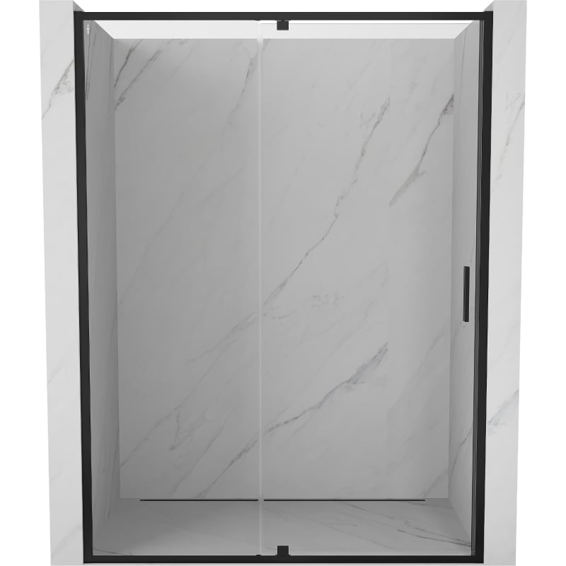 Mexen Exo-R Duschabtrennung 130 cm, transparent, schwarz - 819-130-000-70-00