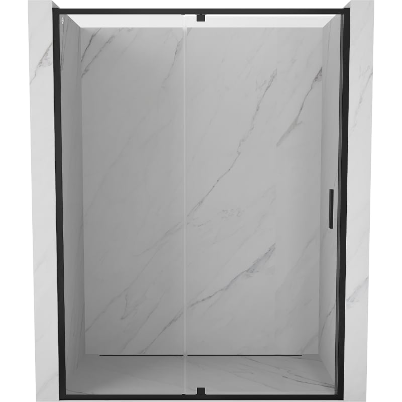 Mexen Exo Duschfaltwand 150 cm, transparent, schwarz - 819-150-000-70-00