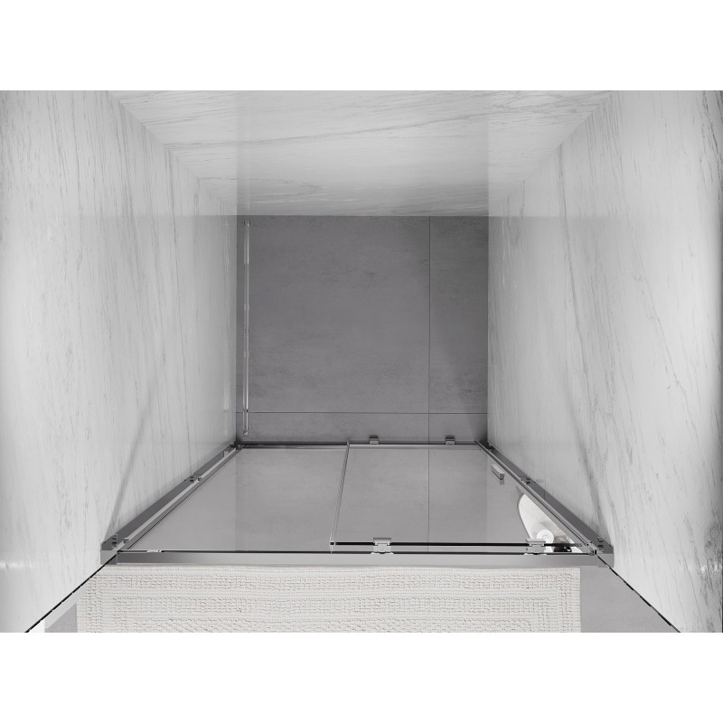 Mexen Exo-S Schiebetür für Dusche 120 cm, transparent, Chrom - 8151-120-000-01-00
