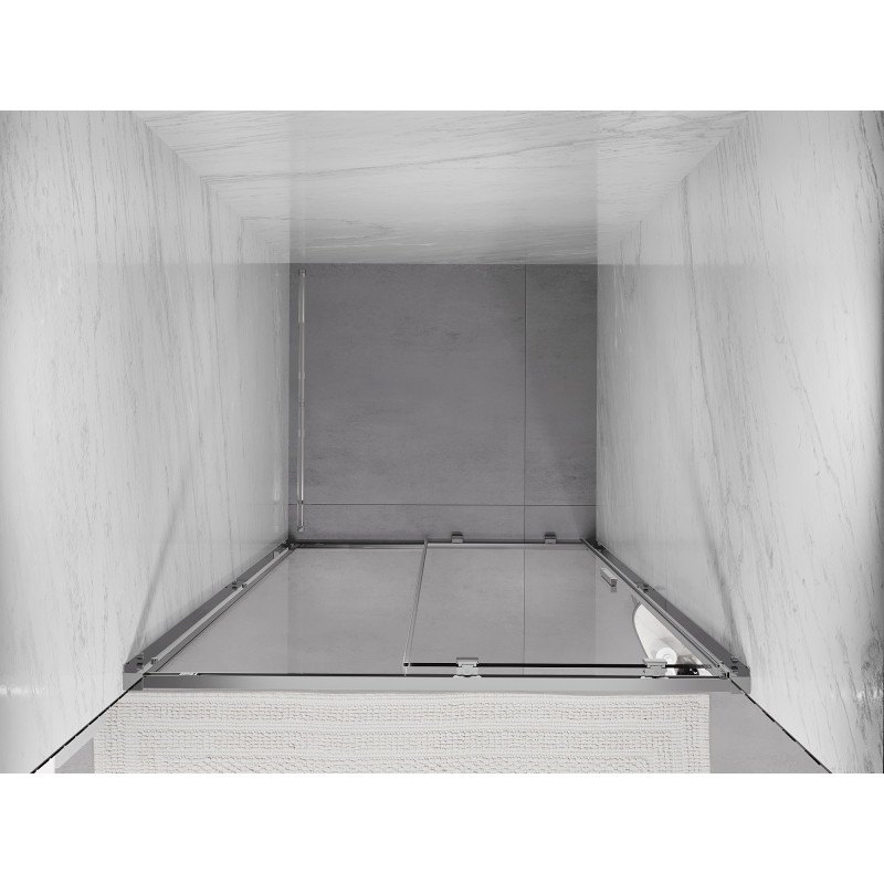 Mexen Exo Schiebetür für die Dusche 120 cm, transparent, Chrom - 8151-120-000-01-00