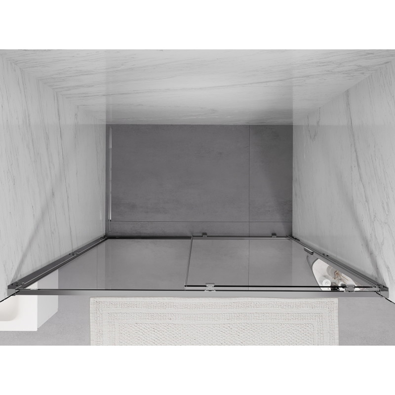 Mexen Exo-S Schiebetüren für die Dusche 130 cm, transparent, Chrom - 8151-130-000-01-00