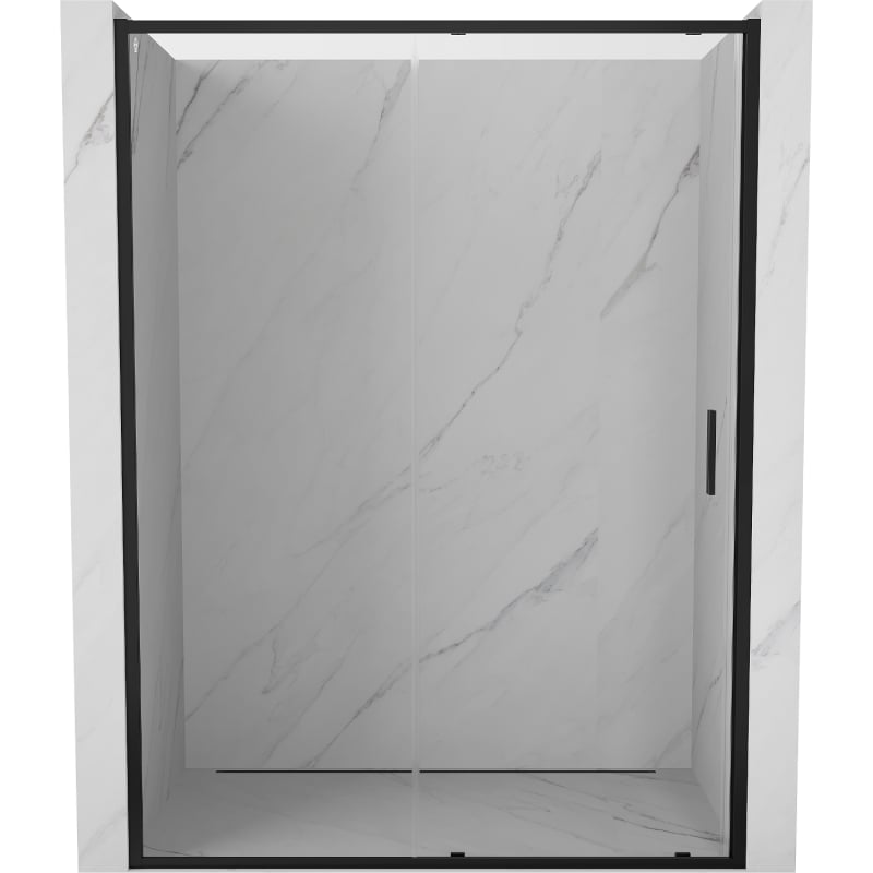 Mexen Exo Duschschiebetüren 135 cm, transparent, schwarz - 8151-135-000-70-00