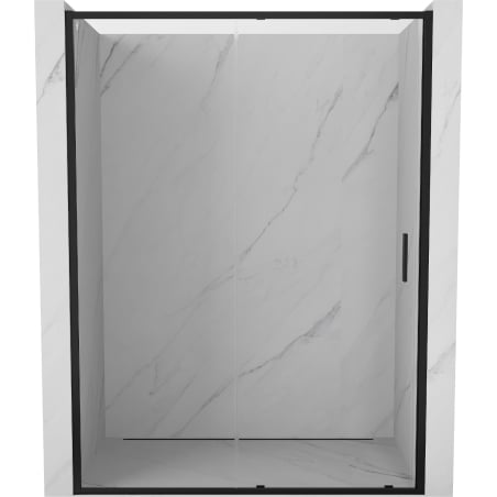 Mexen Exo Schiebetür für Dusche 140 cm, transparent, schwarz - 8151-140-000-70-00